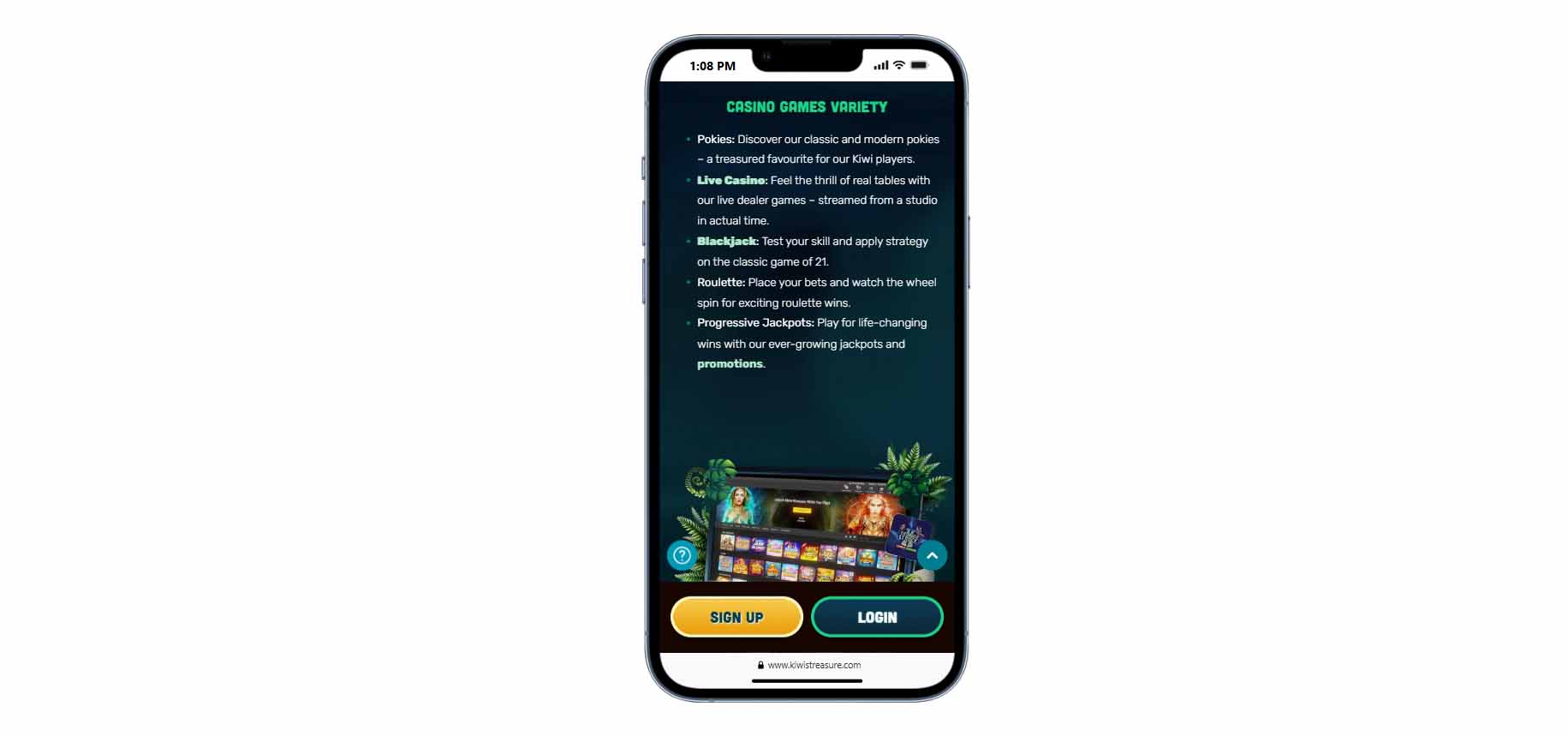 kiwis treasure on mobile games
