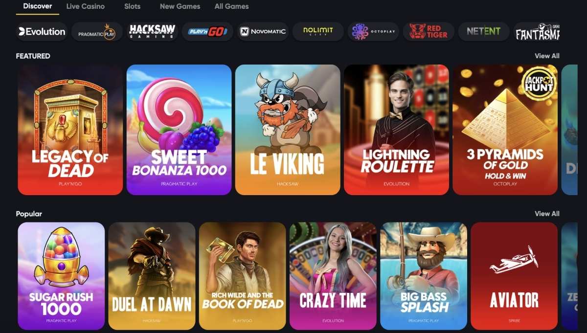 instant casino games