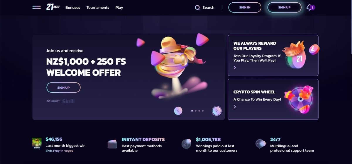 21bit casino review