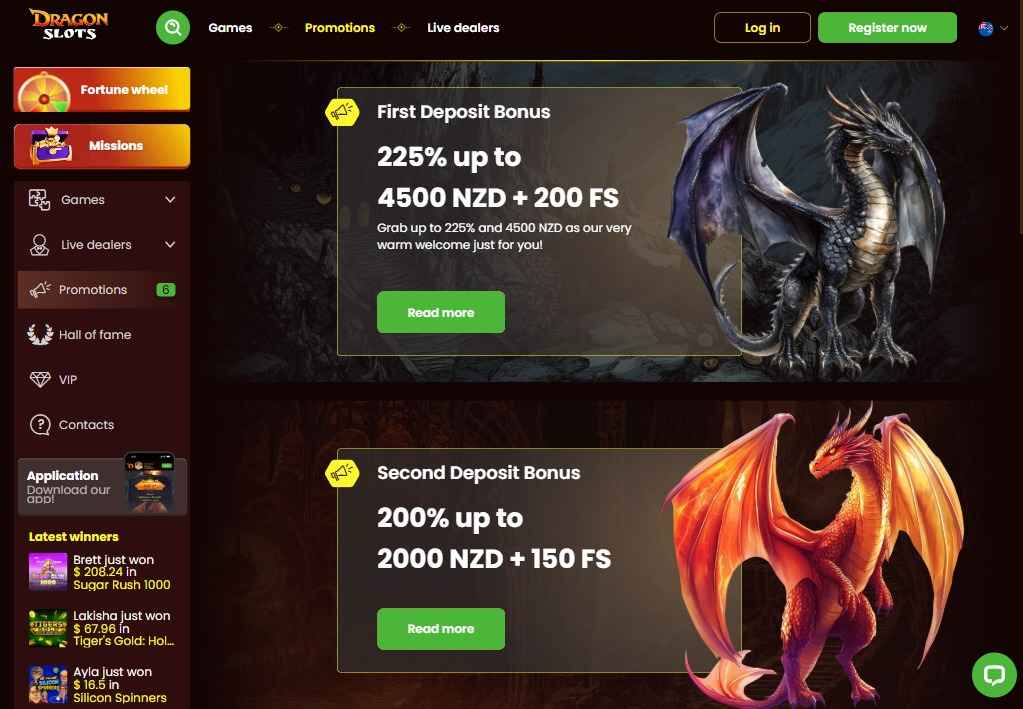 dragonslots casino welcome bonus