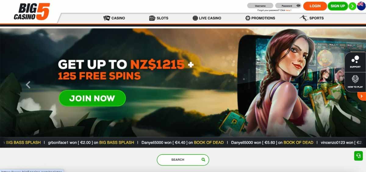 big 5 casino desktop