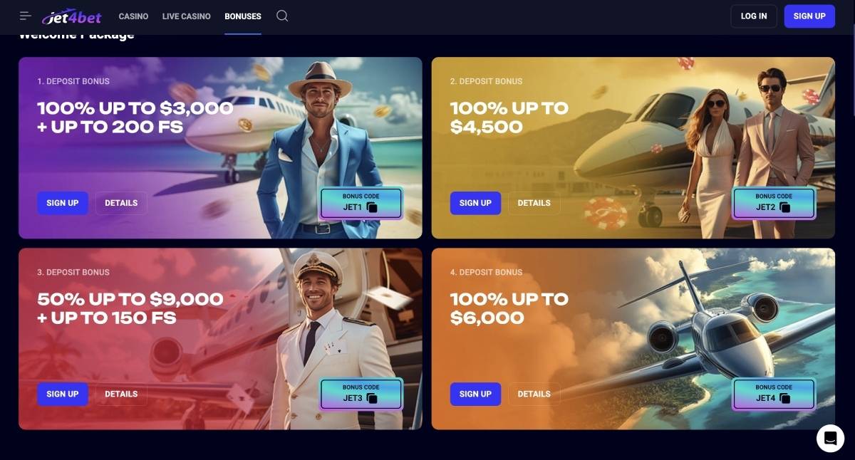 jet4bet casino bonus