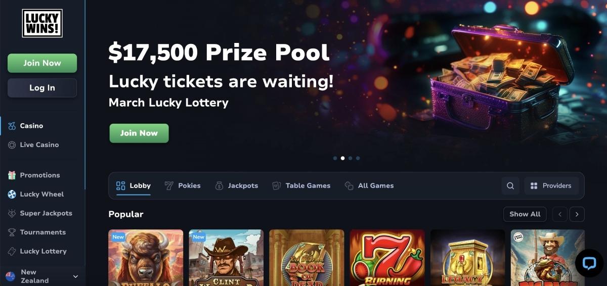 luckywins casino review