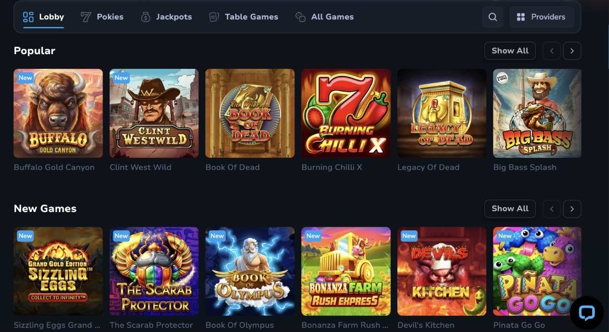 luckywins casino games
