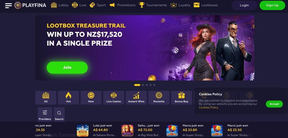 playfina casino review