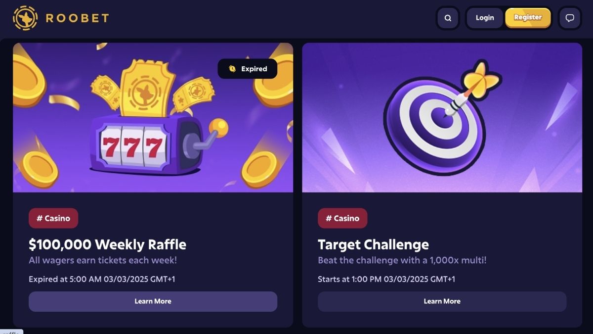 roobet casino bonus