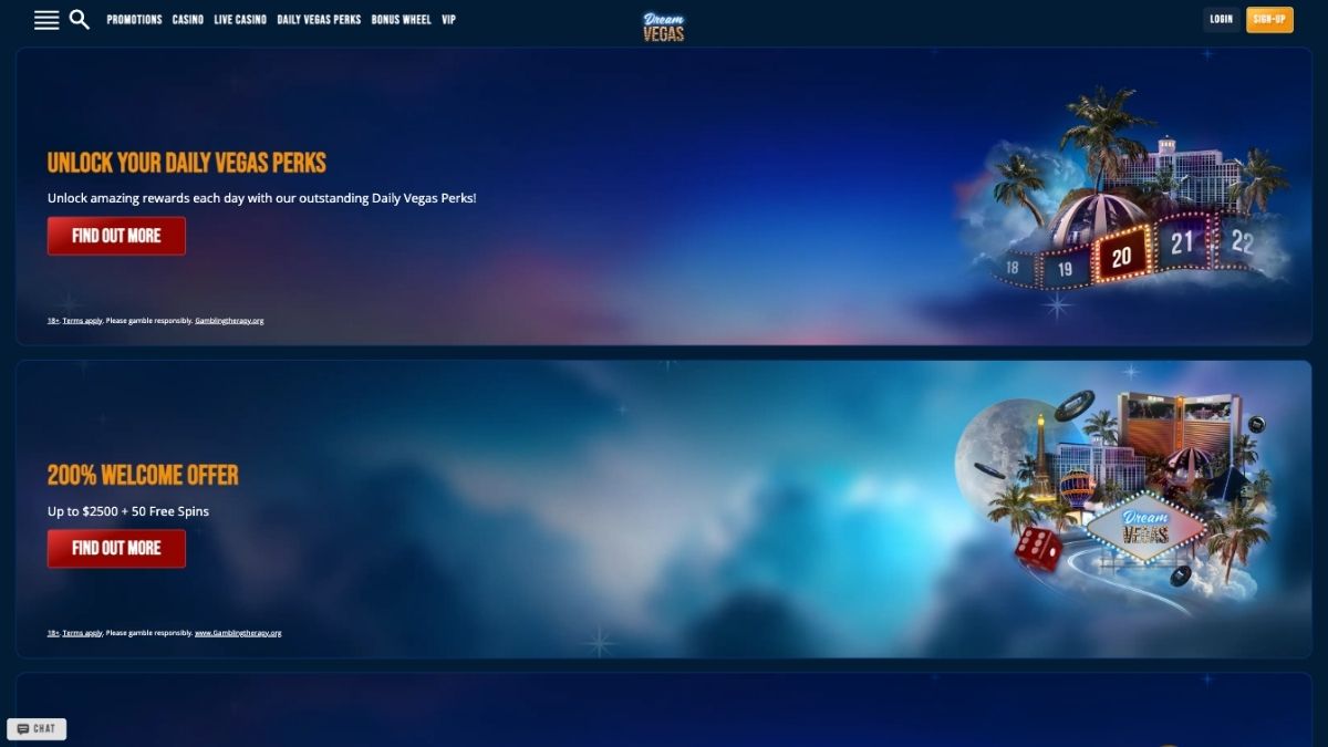 dream vegas casino bonus