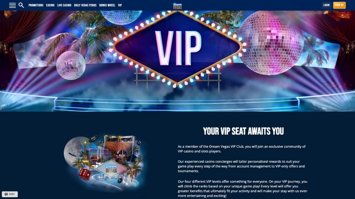 dream vegas casino vip