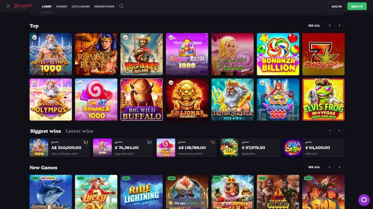 luckycircus casino games