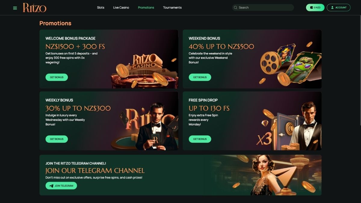 ritzo casino bonus