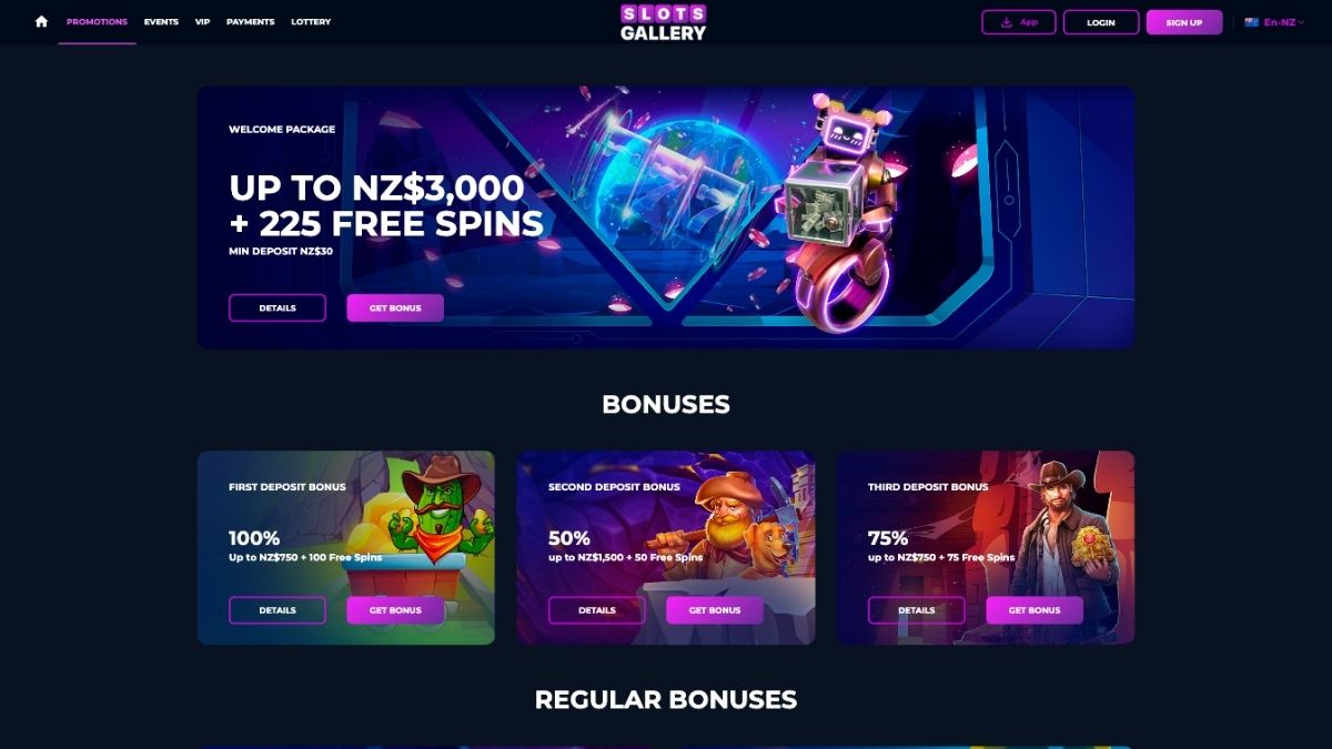 slots gallery casino bonus