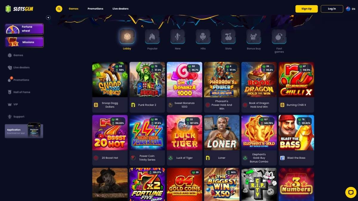 slotsgem casino games