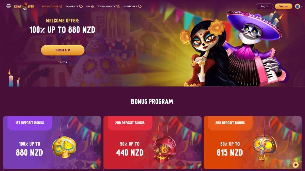 slotvibe casino bonus