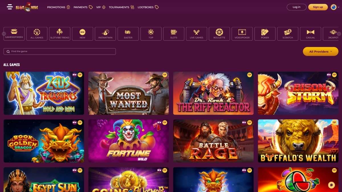 slotvibe casino games