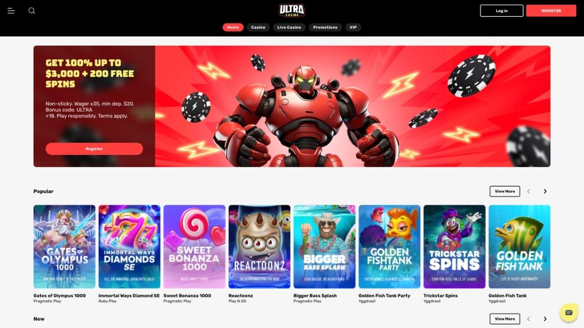 ultra casino review
