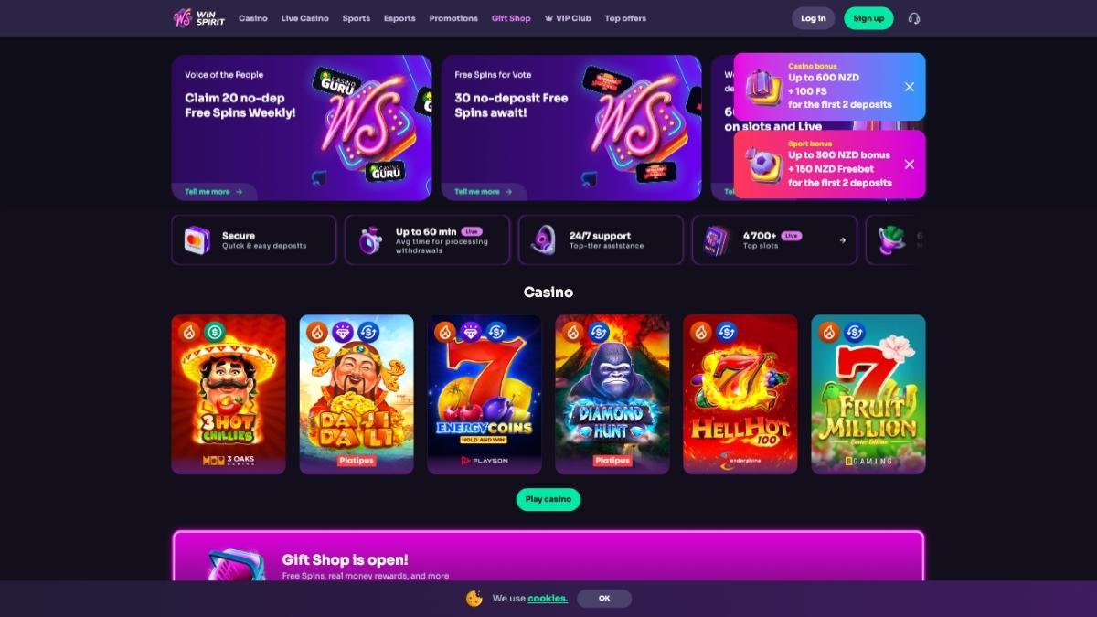 winspirit casino review