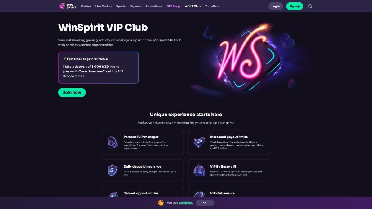 winspirit casino vip