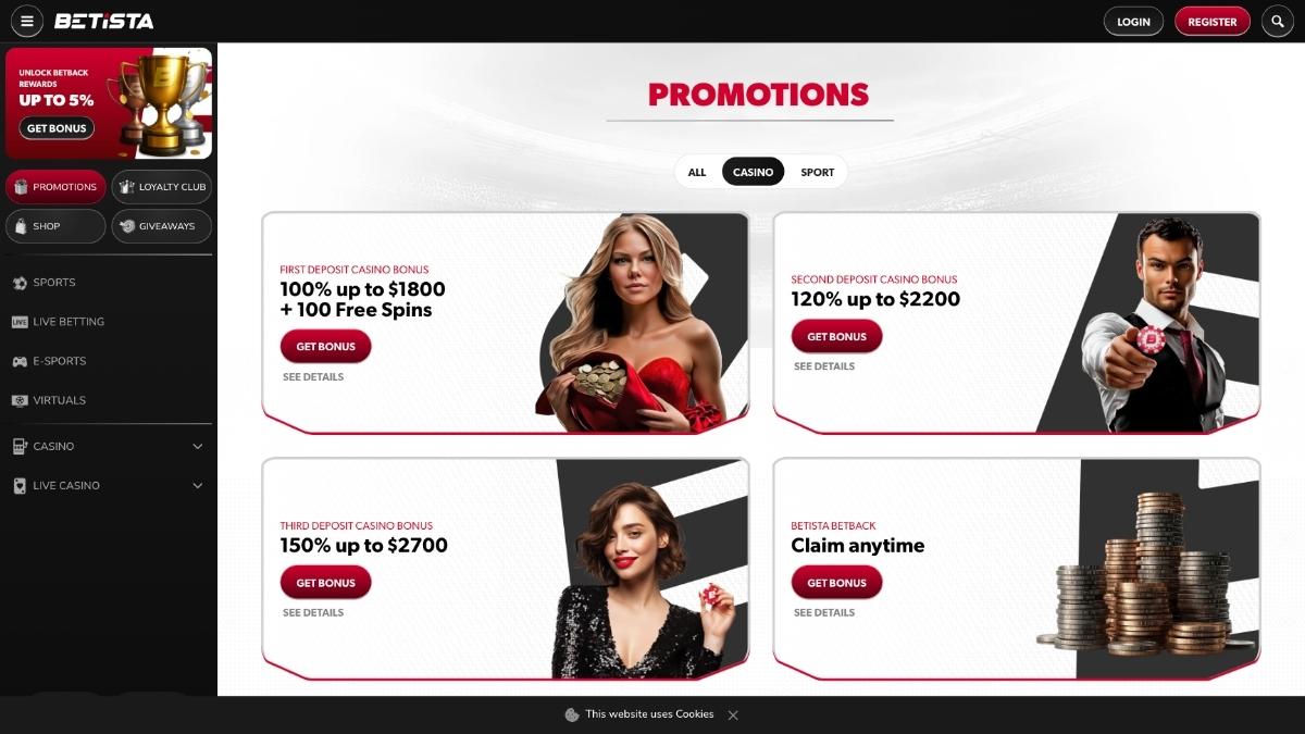 betista casino bonus