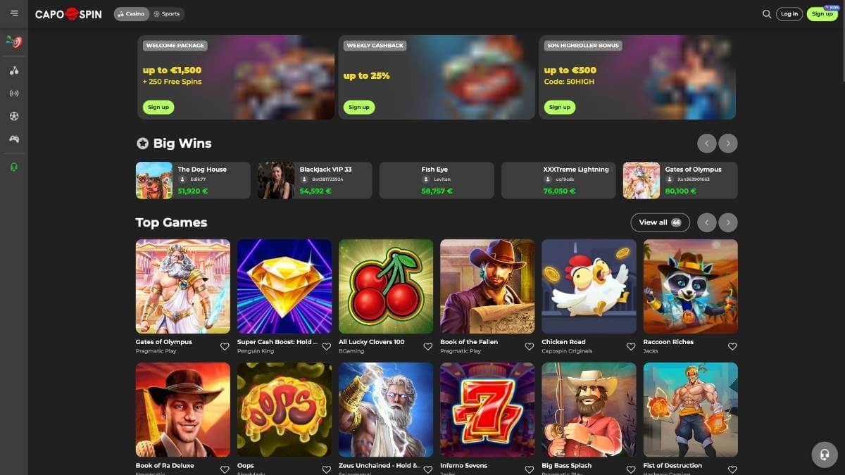 capospin casino desktop