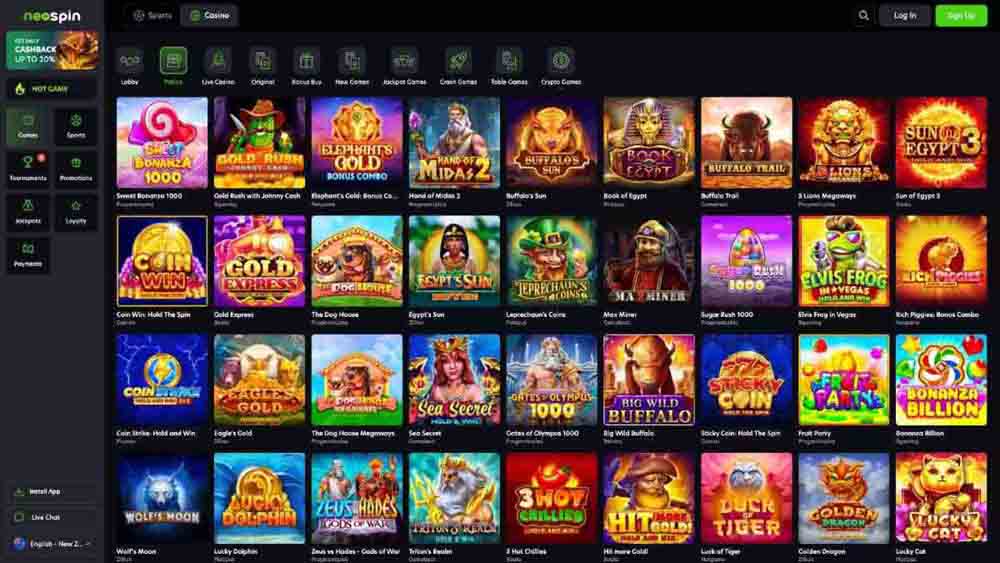 neospin casino games