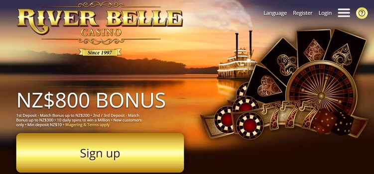River Belle Casino Bonus and Home Page BetKiwi New Zealand